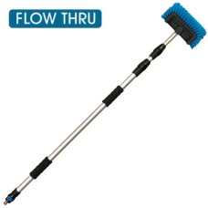 SCTEG Premium Heavy Duty Flow Through Wash Brush & Pole Kit - 1.3m to 3.3m